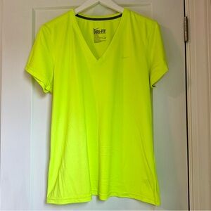 Nike Women's Bright Yellow Dri-FIT Tee